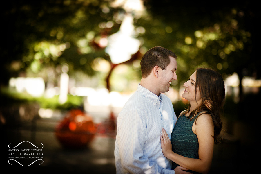 Engagement session in Chicago's Millennium Park