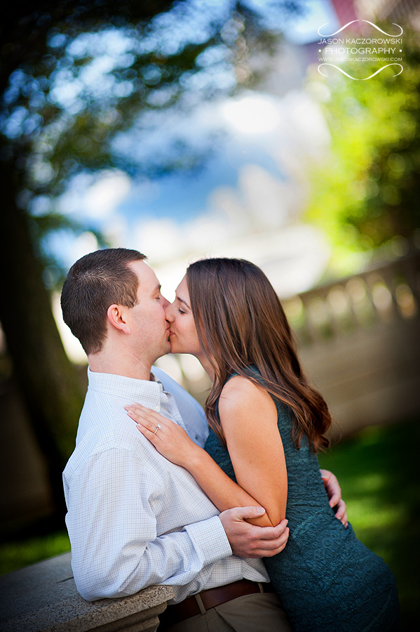 Chicago's Millennium Park Engagement Session under Cloud Gate (The Bean)