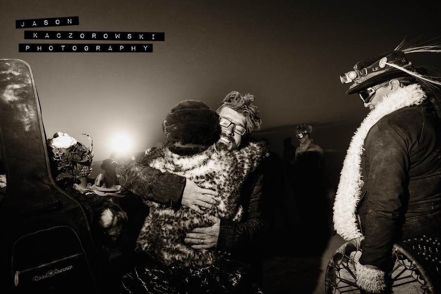 Bride Groom Groomsman Burning Man 2015