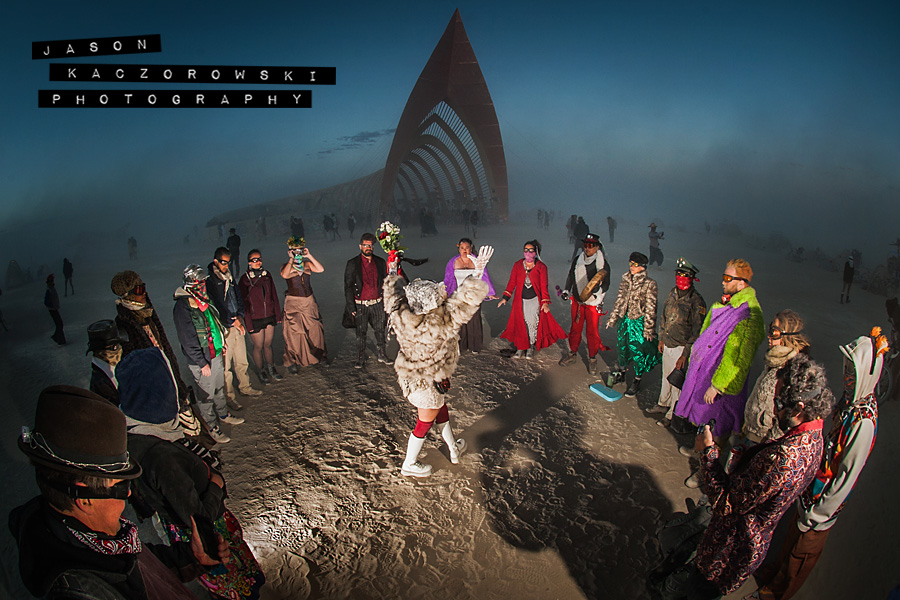 Burning Man Dust Storm Wedding Ceremony