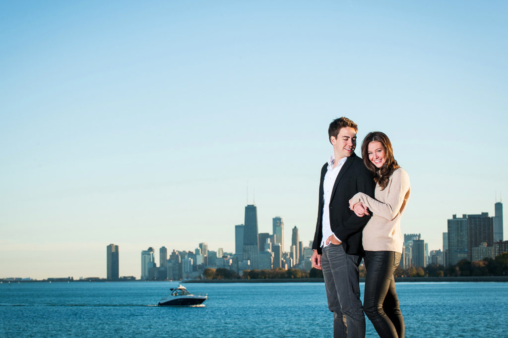 Montrose Avenue Beach Engagement Session Location in Chicago