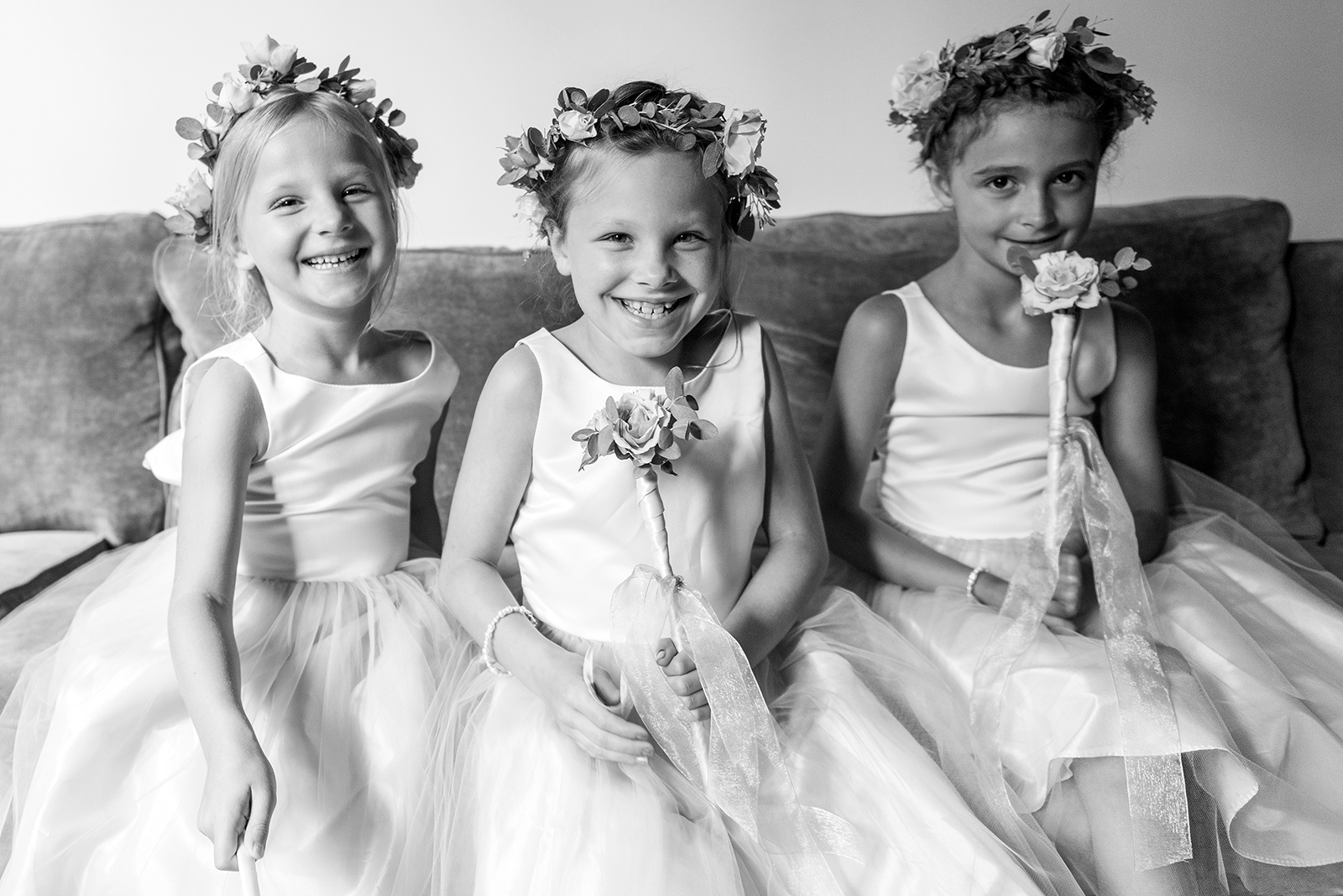 Flowergirls pic in Black and White