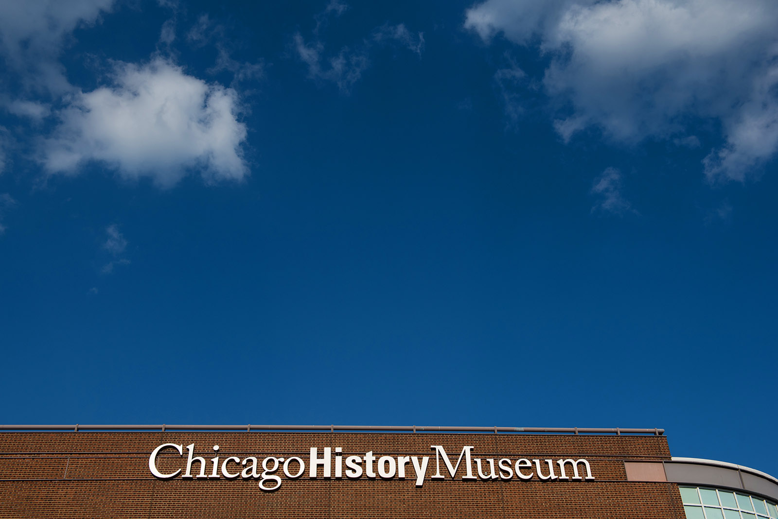 Chicago History Museum Sign Sky