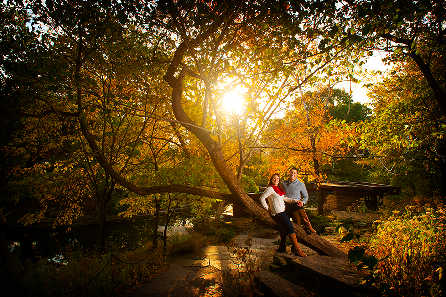 Alfred Caldwell Lily Pool Engagement Session Location in Chicago