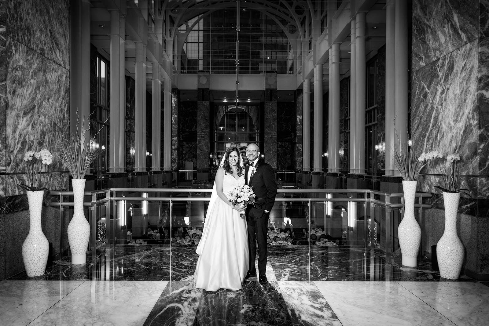 Bride Groom Pazzo's 311 Black White Photo