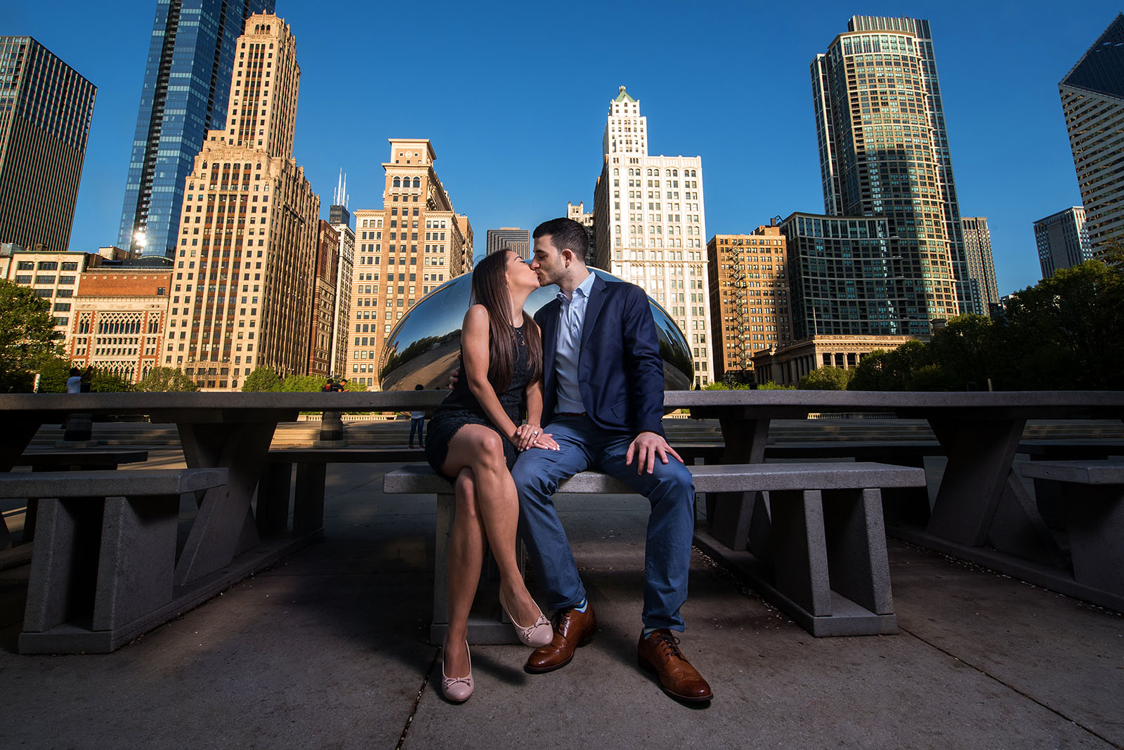 millennium park engagement picture