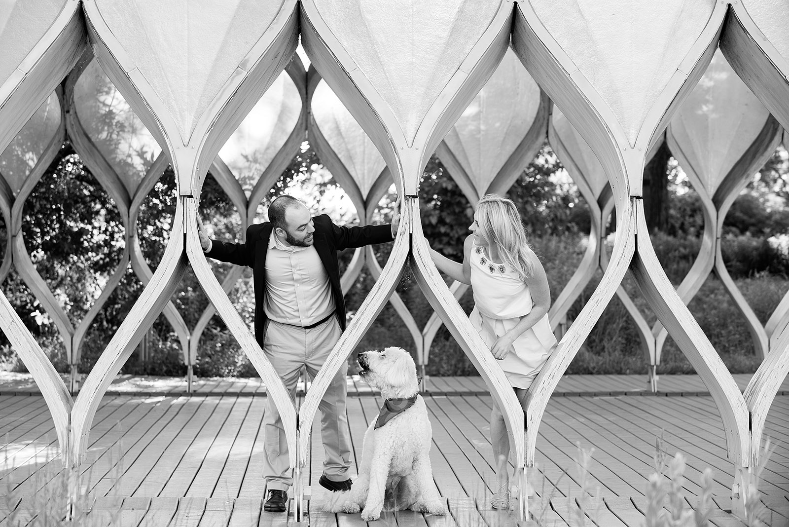 Lincoln Park Zoo South Pond Honeycomb Engagement Session Pup