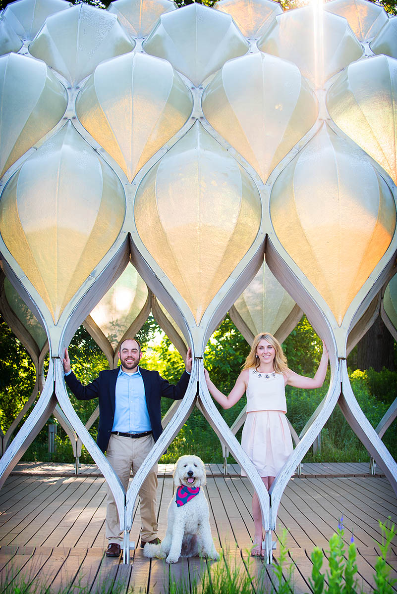 Lincoln Park Zoo South Pond Honeycomb Engagement Pictures