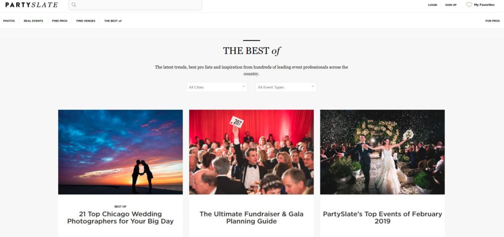 PartySlate Top Chicago Wedding Photographers