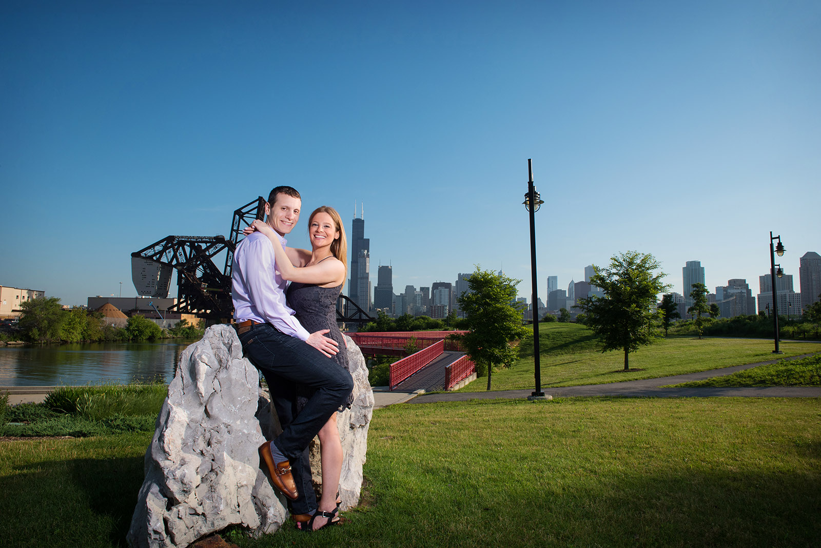 Ping Tom Memorial Park Engagement Session Location in Chicago
